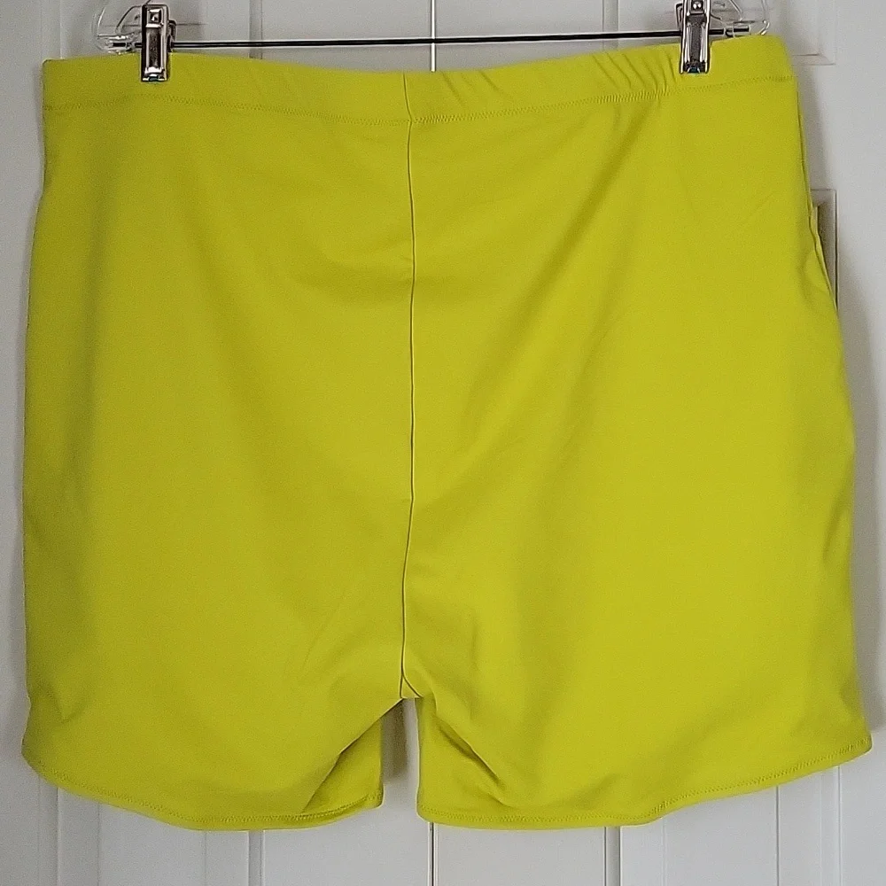 Skims Recycled Swim Mid Waist Short Sz 4x Color Citrus Nwt